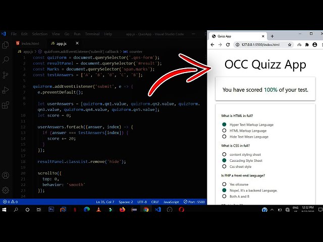 Creating Quiz App Using JavaScript