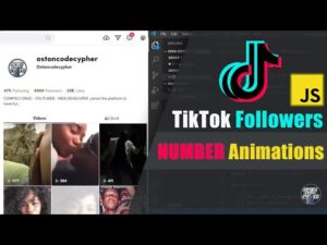 TikTok Followers Number Animation Using JavaScript