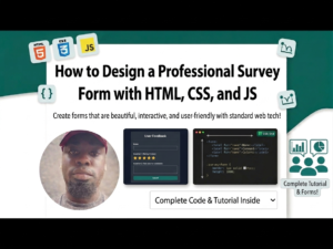 How to Design a Professional Survey Form with HTML, CSS, and JS
