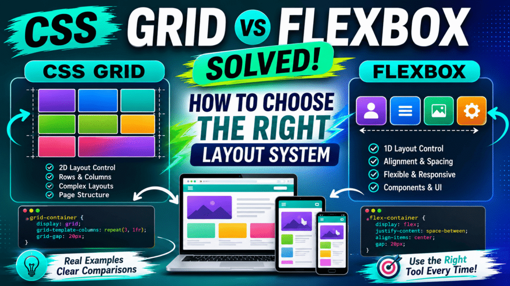 CSS grid vs flexbox solved how to choose the right layout system