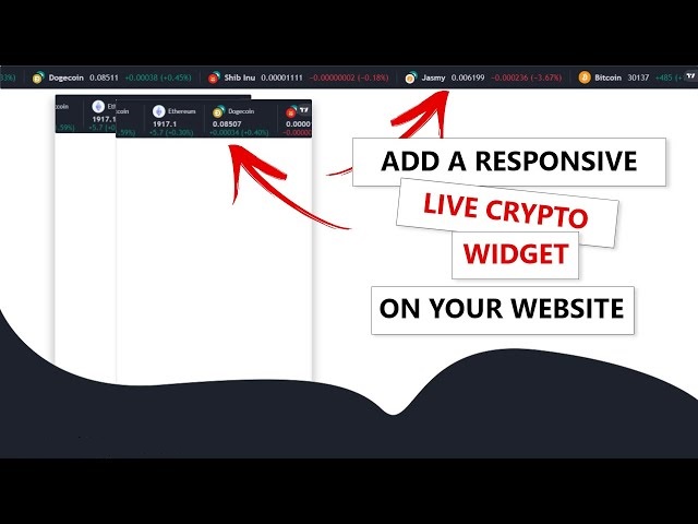 How to put crypto prices on your website