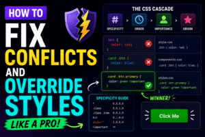 How to fix conflicts and override styles