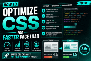 How to optimize CSS for faster page load