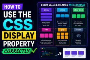 How to use the CSS display property correctly